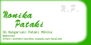 monika pataki business card